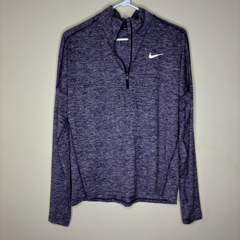 Nike Running Womens Quarter Zip Pullover Size Medium Purple